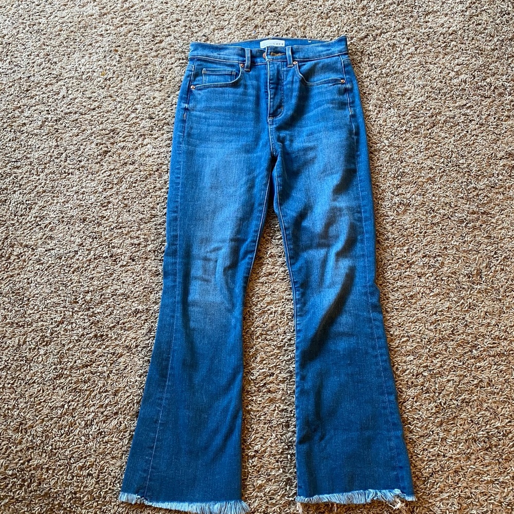 Boho ankle flare pants  loft